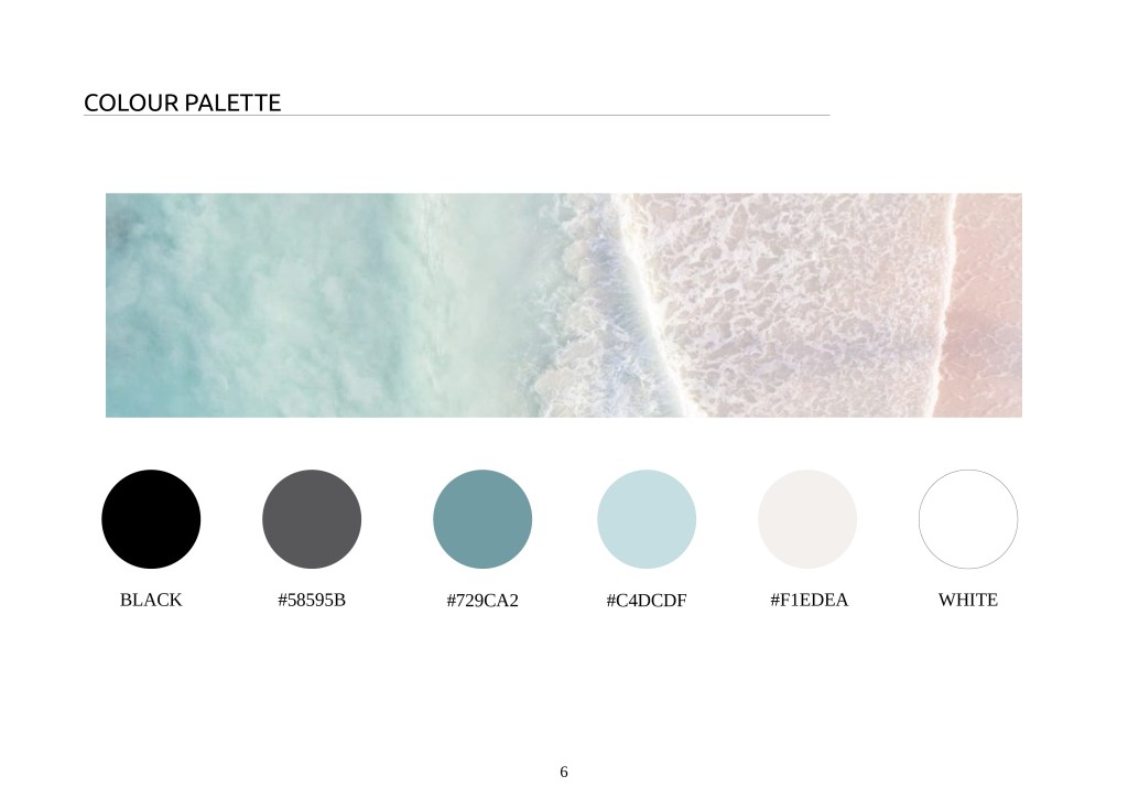 acu physio - physioptherapy clinic branding design - colour palette