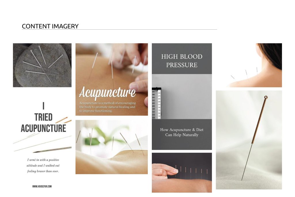 acu physio - physioptherapy clinic branding design - content imagery