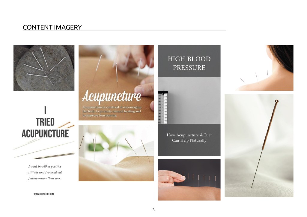 acu physio - physioptherapy clinic branding design - content imagery