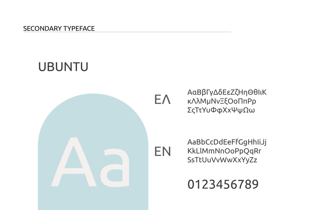 acu physio - physioptherapy clinic branding design -secondary typeface