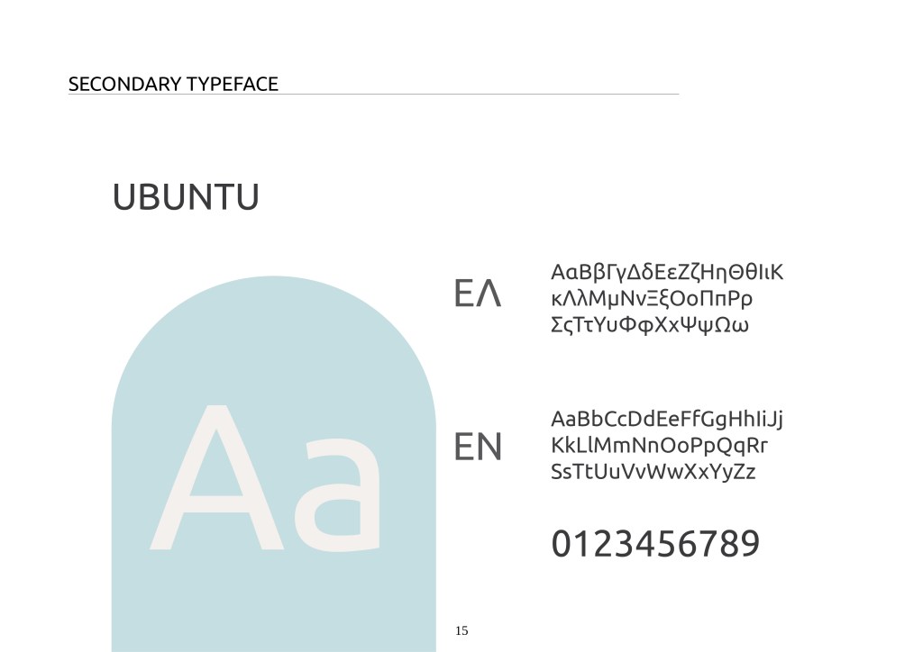 acu physio - physioptherapy clinic branding design -secondary typeface